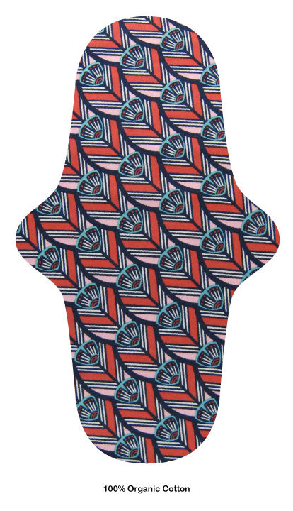 Party pads - medium økologisk - plume