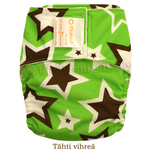 Muksut lommesperrelag stjerner m/knapper