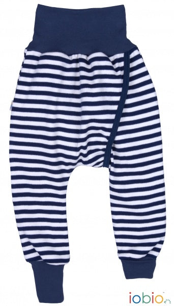Iobio bukse m/splitt hvit/blå