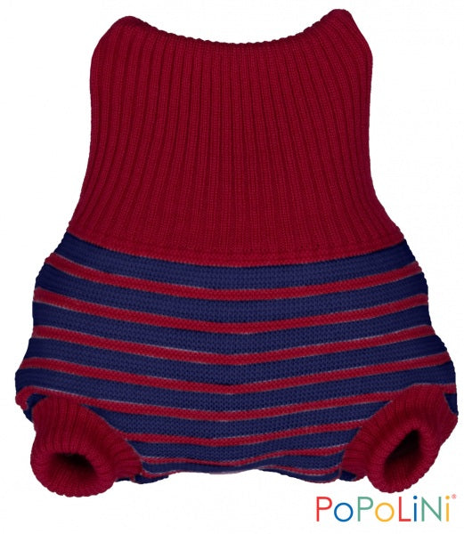 Popolini ullbukser rød/blå