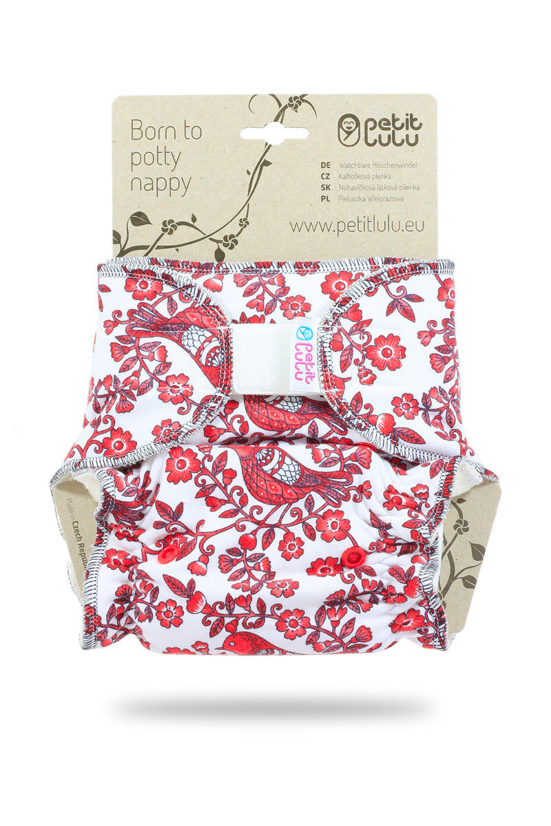 Petit Lulu formsydd - Røde fugler m/borrelås