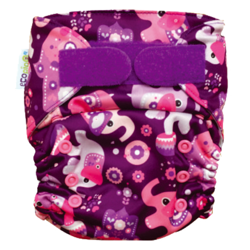 Ecopipo lommebleie - Purple elephants