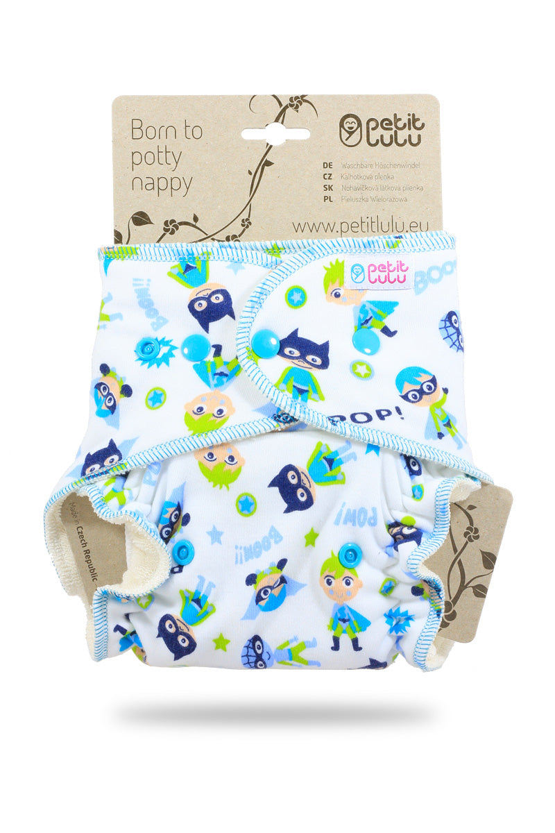 Petit Lulu formsydd - superhero m/knapper