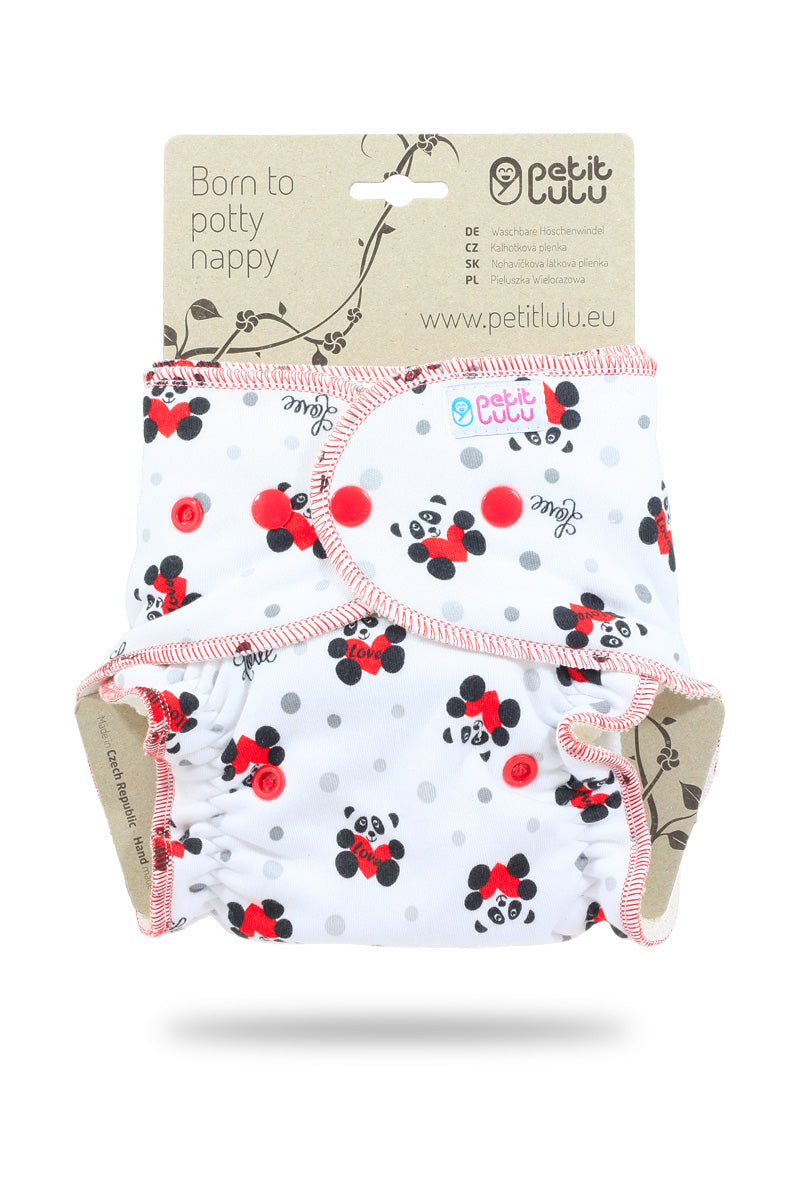 Petit Lulu formsydd - Panda m/knapper