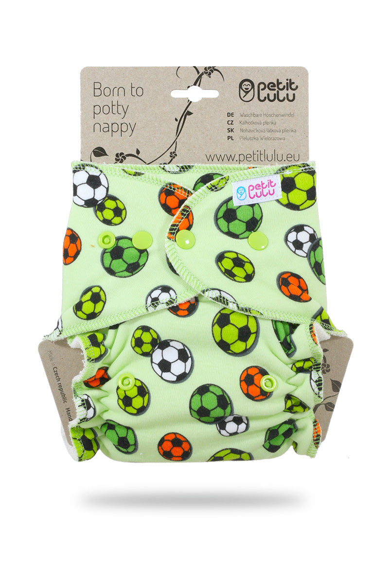 Petit Lulu formsydd - green football m/knapper