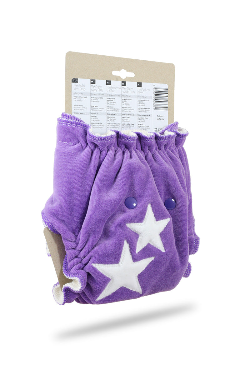 Petit Lulu - maxi - lilla velour m/knapper