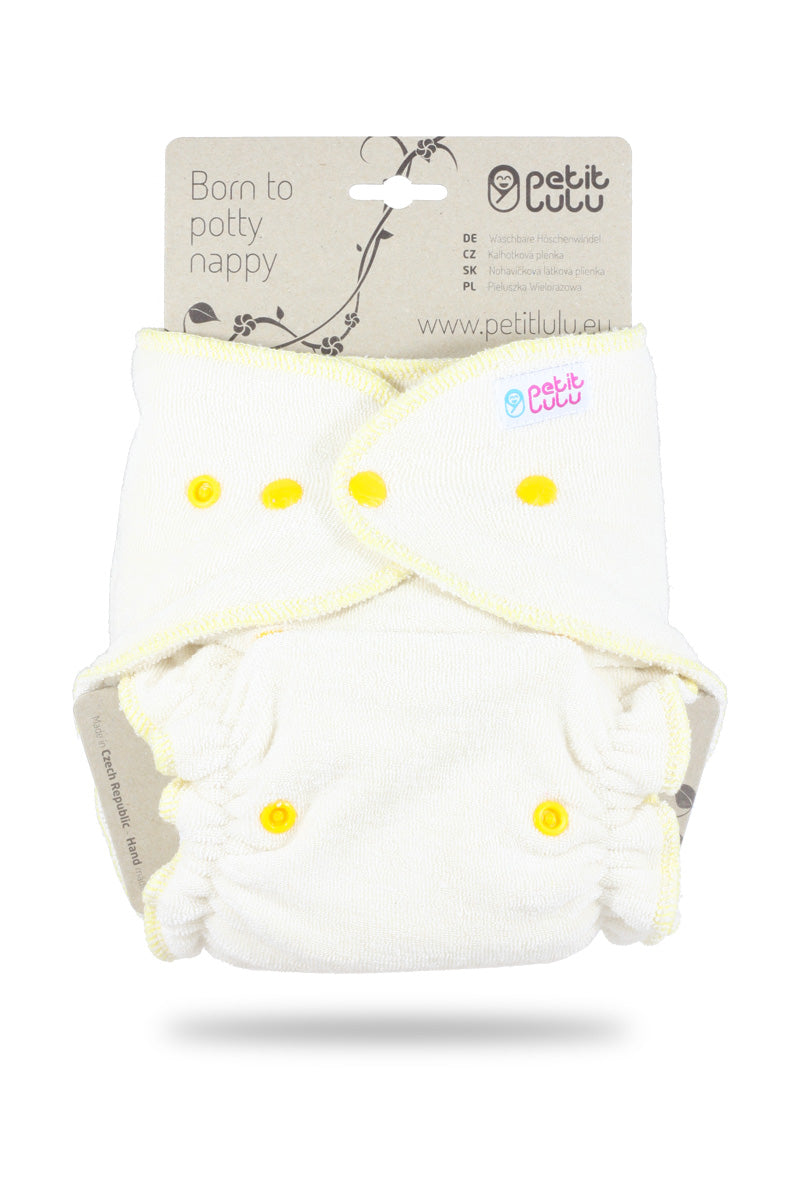 Petit Lulu - maxi - gul frotté m/knapper