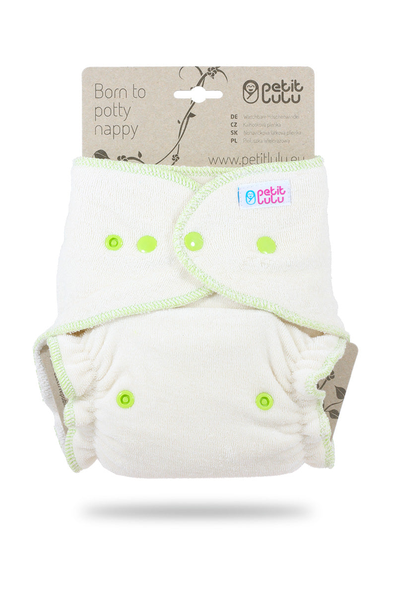 Petit Lulu - maxi - grønn frotté m/knapper