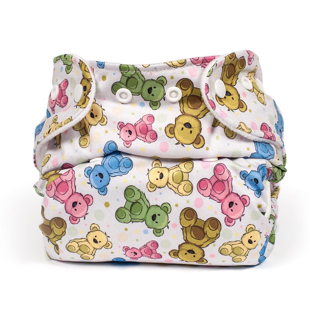 Nanolo lommebleier m/bambus - Grey Teddy Bears