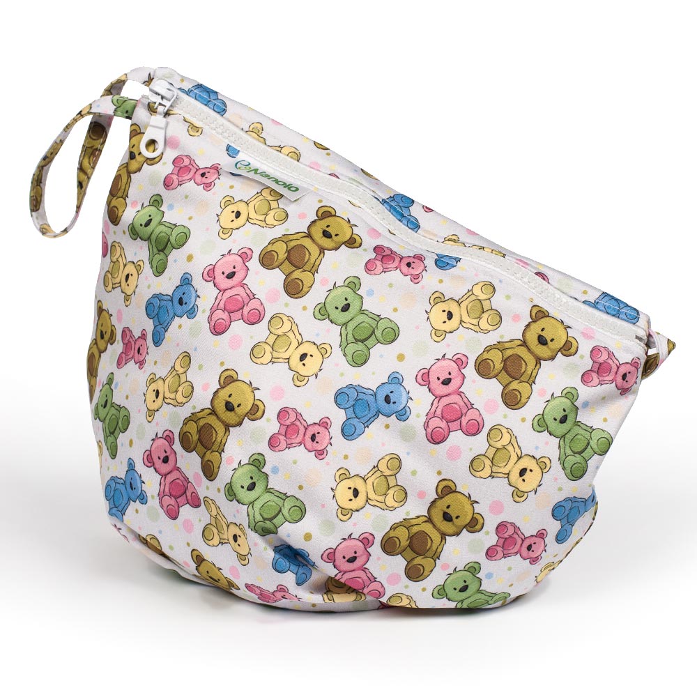 Nanolo liten våtpose - Grey Teddy Bears