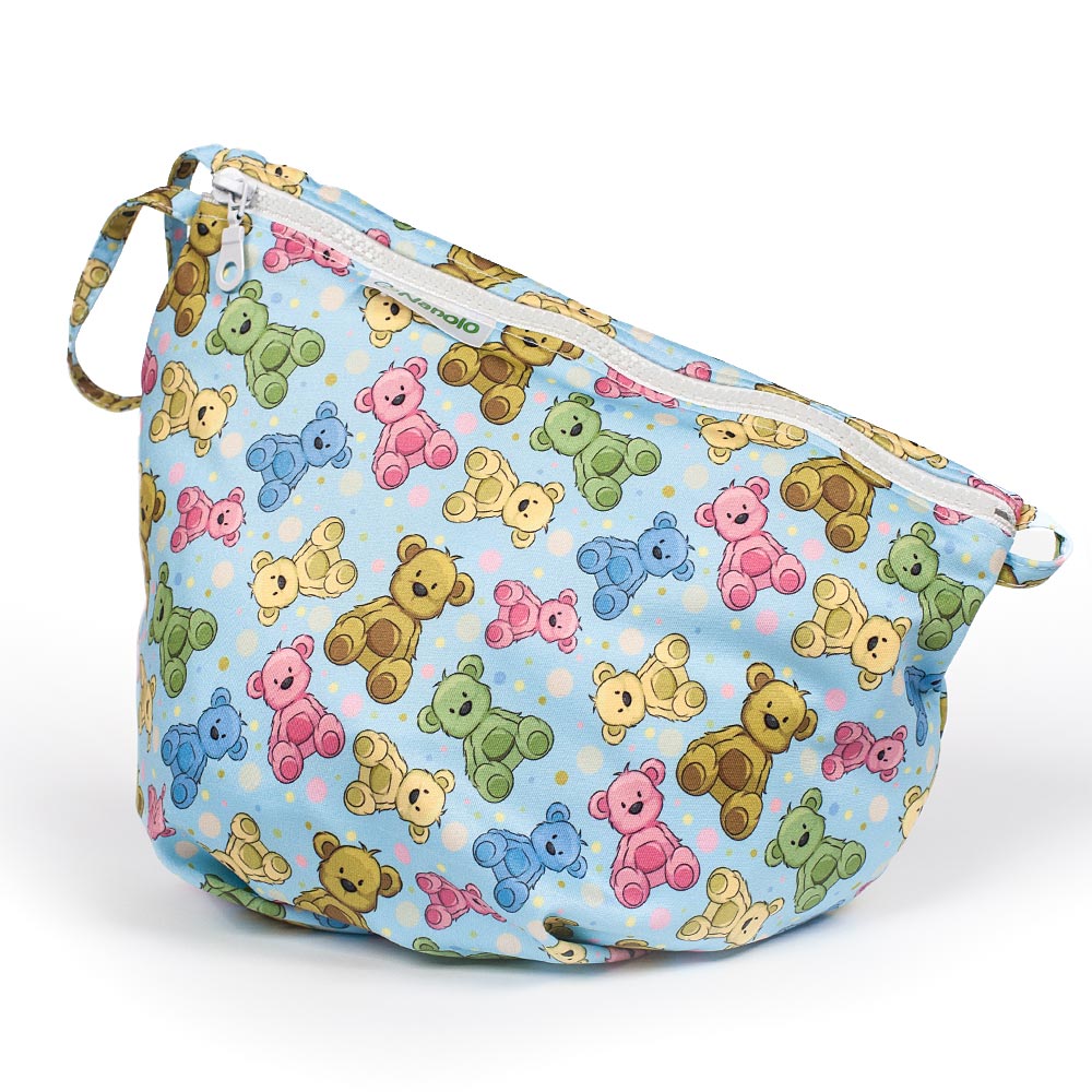 Nanolo liten våtpose - blue teddy bears