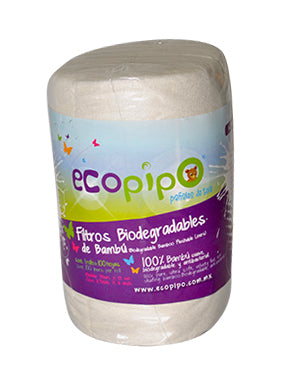 Ecopipo engangsinnlegg av bambus 100 stk