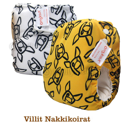 Mukust aio - Hvit griser m/borrelås