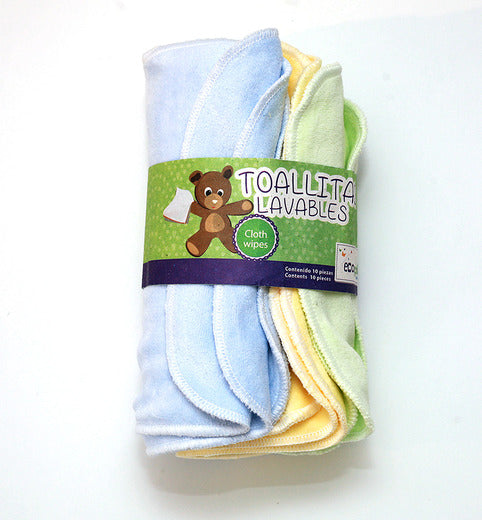 Ecopipo vaskekluter - Pastell m/blå