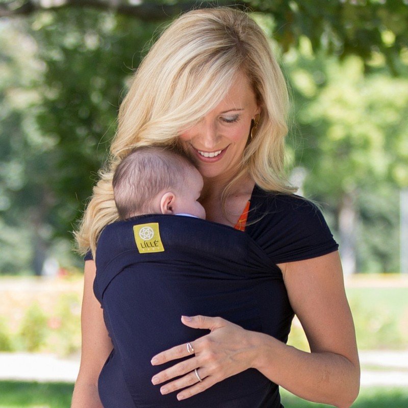 Lillebaby bæresjal - Tie the knot - midnight