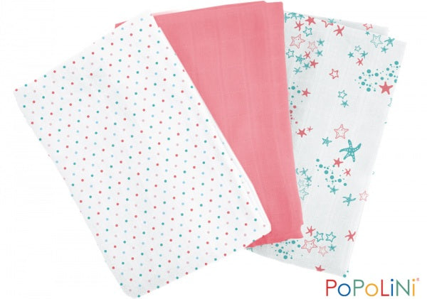 Popolini brettebleier 3 pk - Konfetti