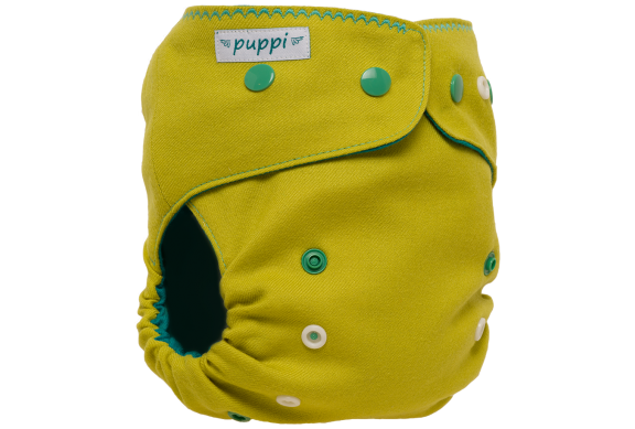 Puppi V2 onesize pluss - Lime & thyme