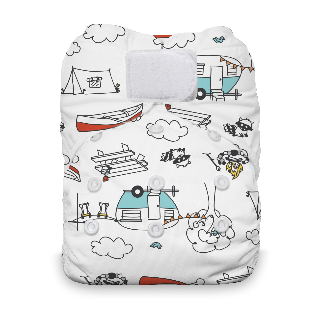 Thirsties natural aio m/borrelås - Happy Camper