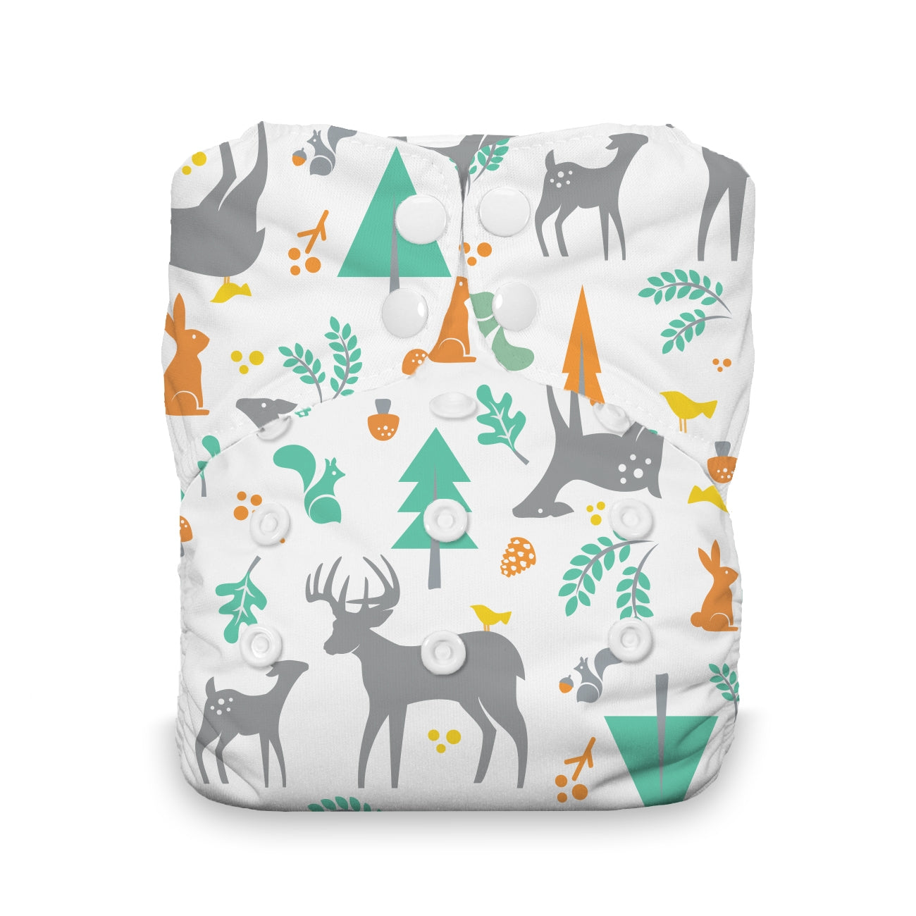 Thirsties Natural aio m/knapper - Woodland