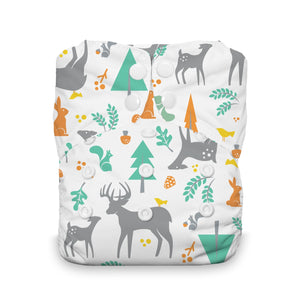 Thirsties Natural aio m/knapper - Woodland