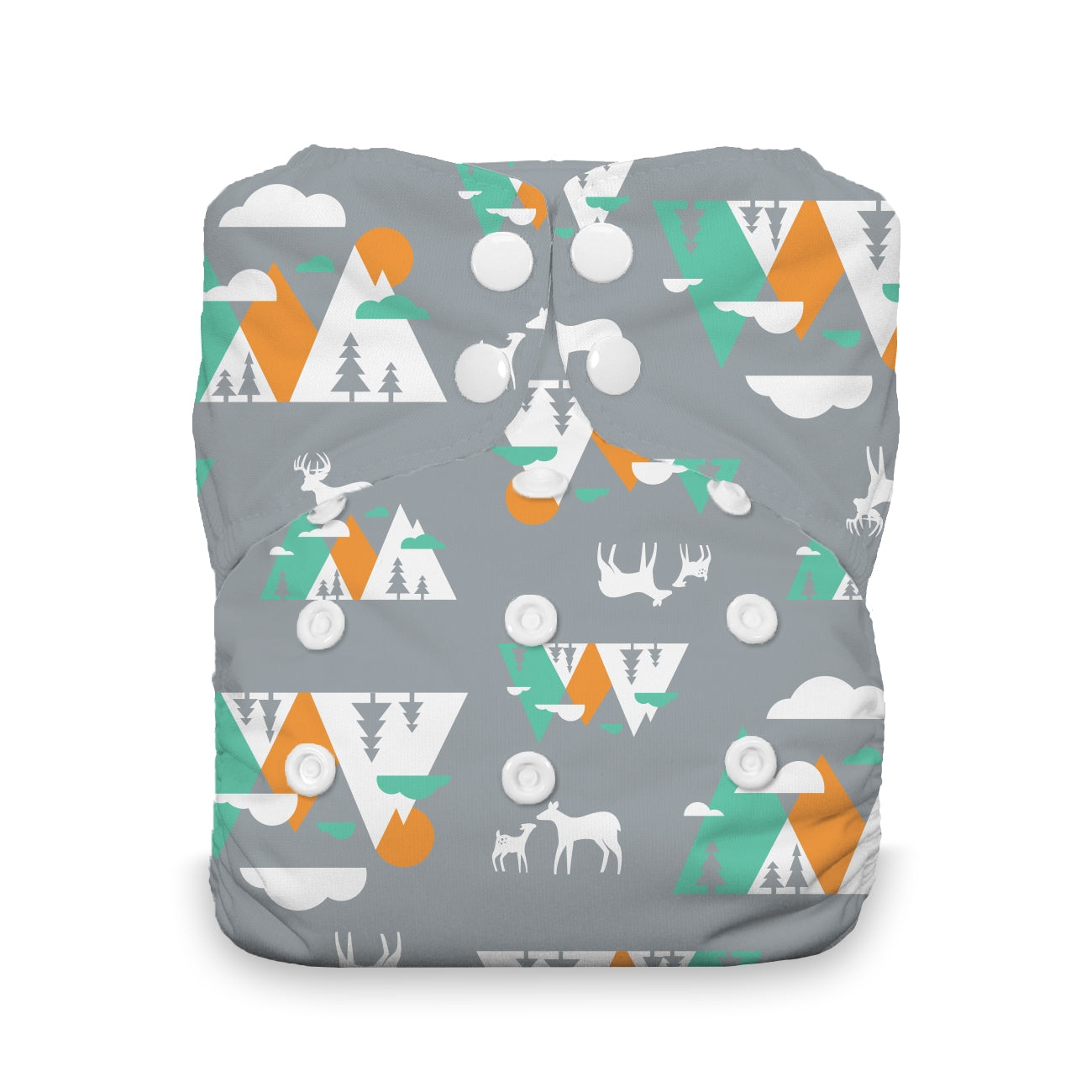 Thirsties Onesize aio m/knapper - Mountain Range