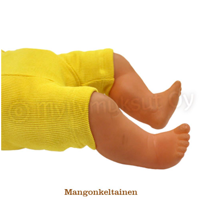 Muksut merino ullbukser Shorties - Mango gul
