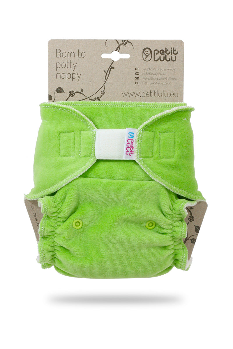 Petit Lulu - maxi - grønn velour m/borrelås