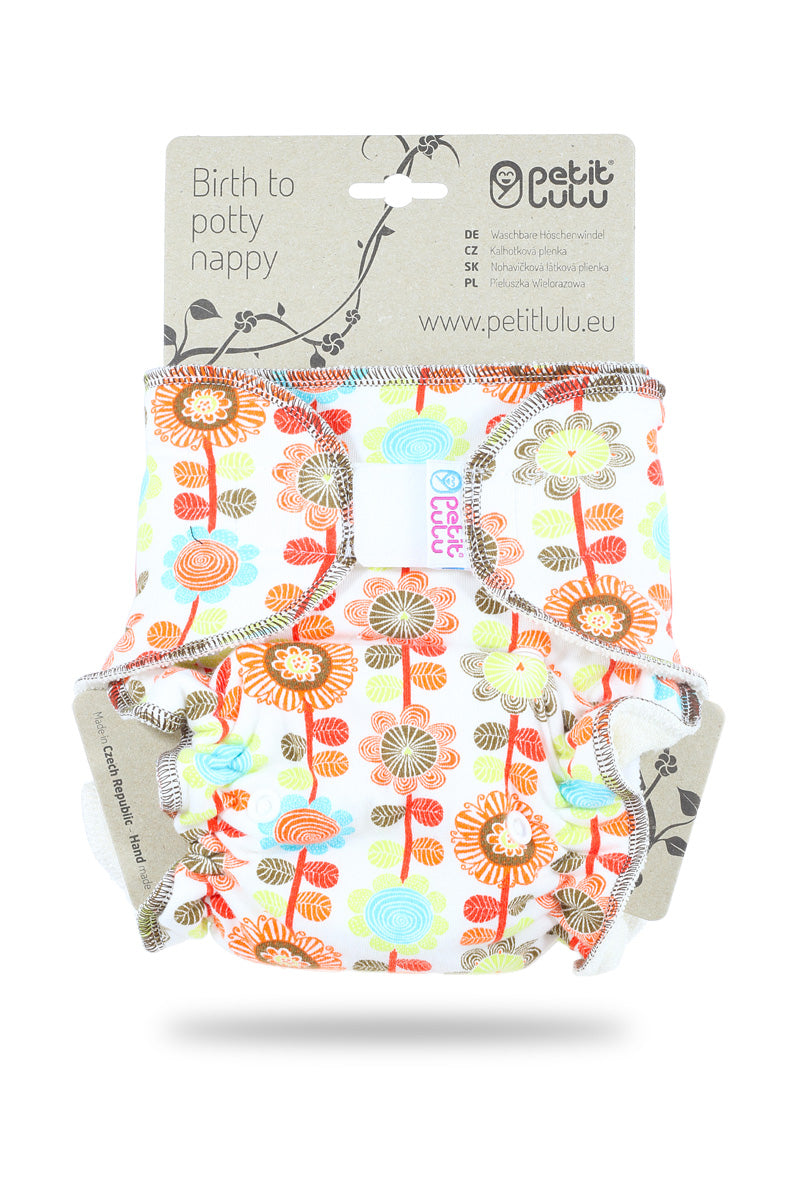 Petit Lulu formsydd - Flower Meadow Orange m/borrelås