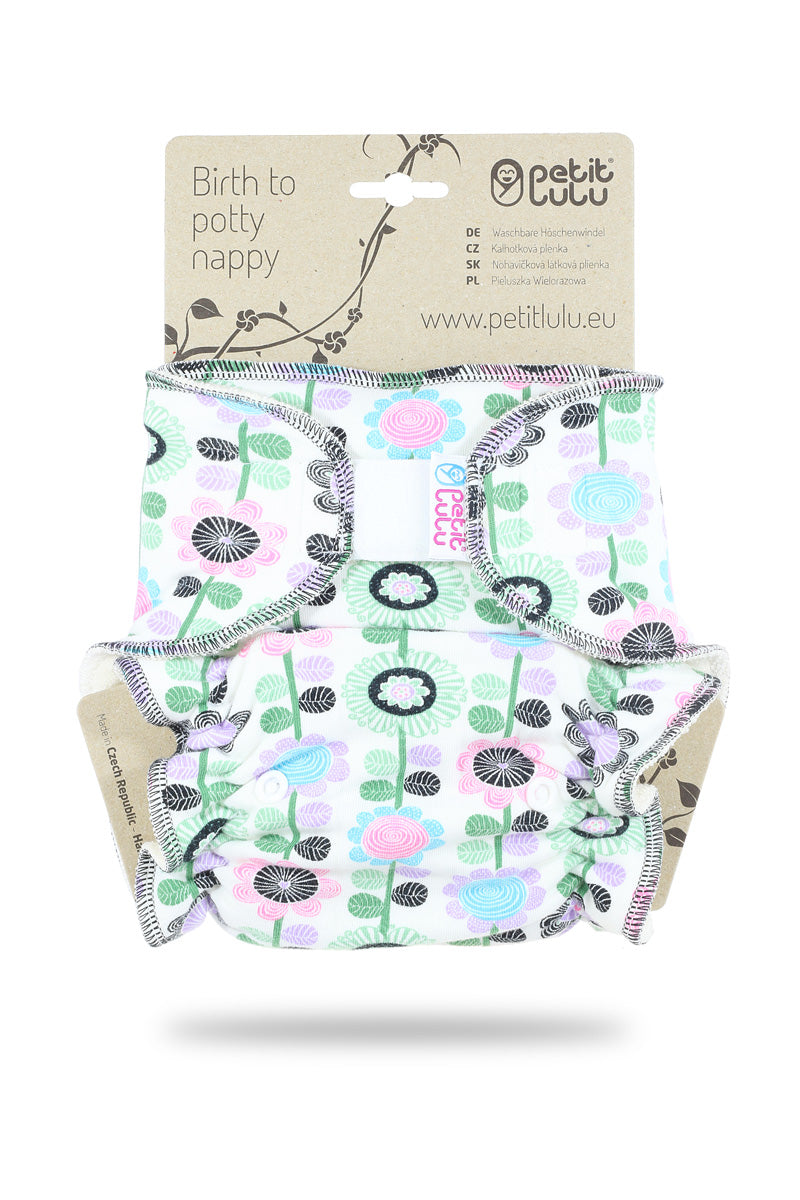 Petit Lulu formsydd - Flower Meadow Violet m/borrelås