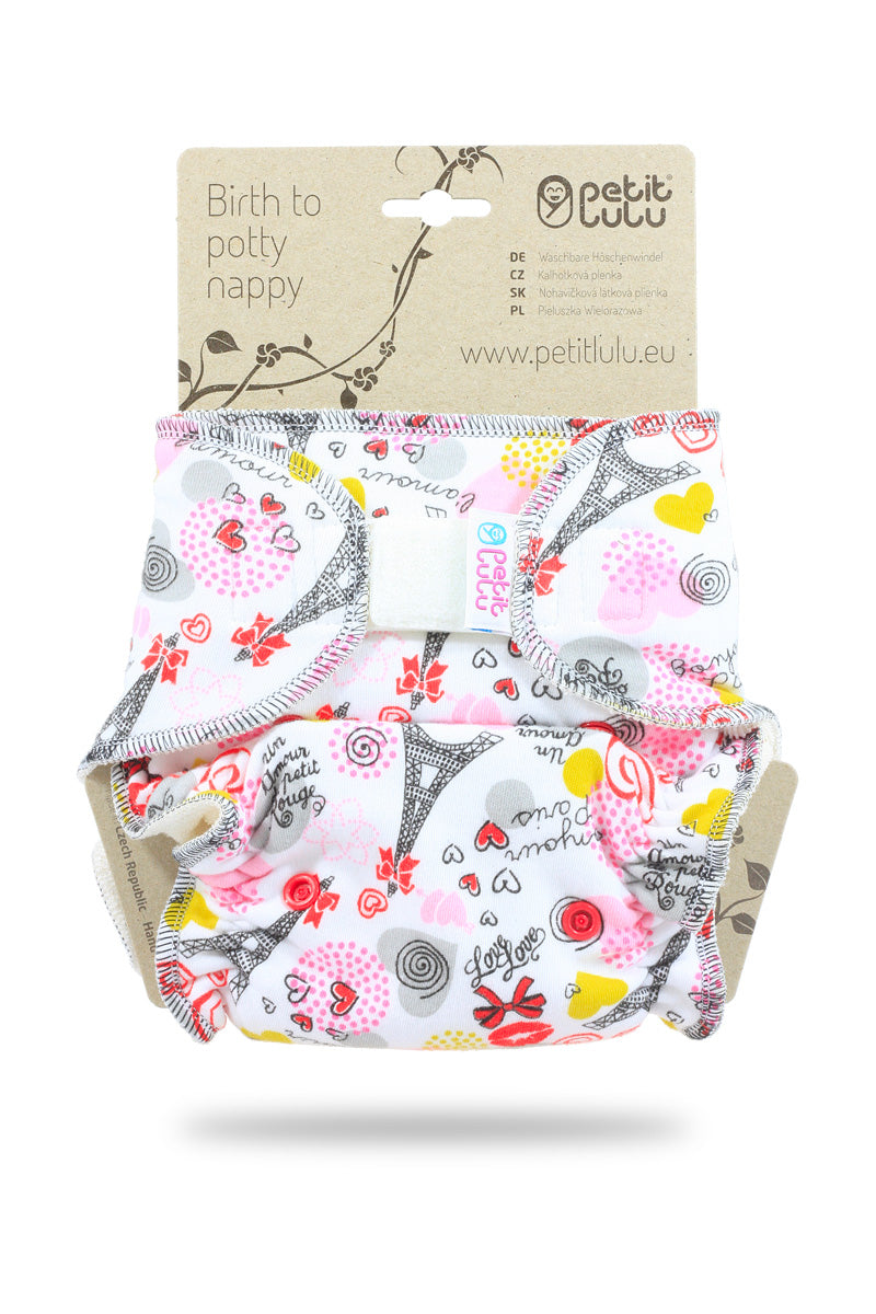 Petit Lulu formsydd - Ladybirds on white m/borrelås