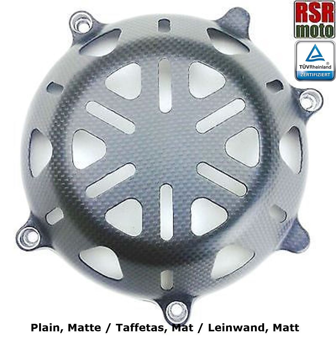 RSR Moto Ducati 100% Carbon Trocken Kupplungsdeckel Offen
