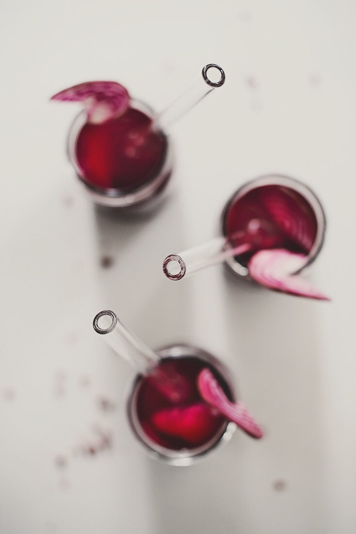 Stream straws - Straight set - sugerør i herdet glass