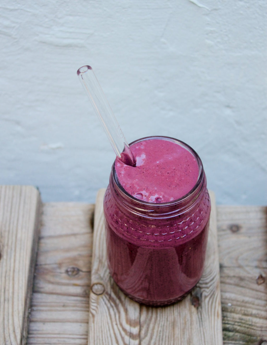 Stream straws - Smothie straight m/black sleeve - sugerør i herdet glass