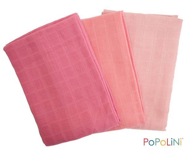 Popolini brettebleier 3 pk - strawberry