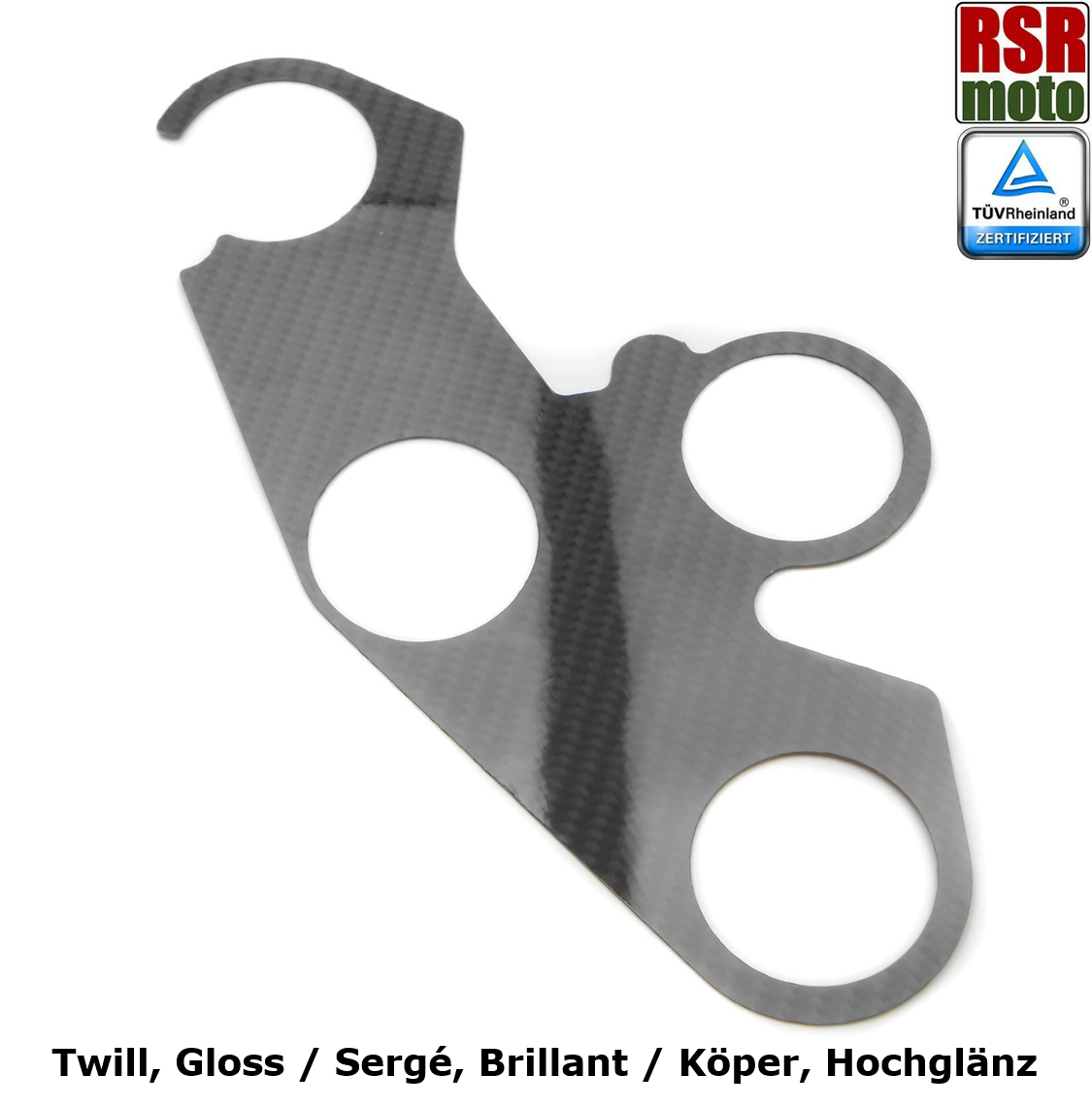 RSR Moto 100% Carbon Gabelbrücken Verkleidung Kawasaki ZX10R 2016+